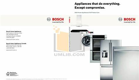 Download free pdf for Bosch Ascenta SHE4AP02UC Dishwasher manual