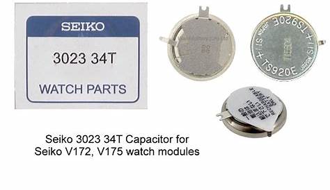 Seiko Capacitor (TS-920E) 3023 34T for V172, V173, V174 and V175 Seiko