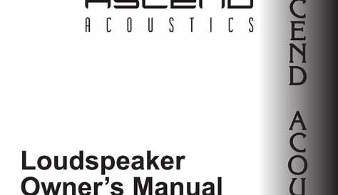 Ascend C156 Owner's Manual