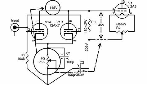 2a3 pp amplifier schematic