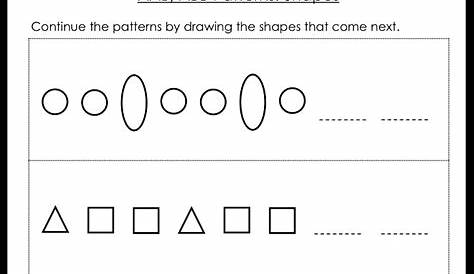 AAB and ABB Patterns Worksheets and Activities for Kindergarten