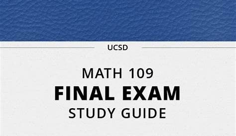 [MATH 109] - Final Exam Guide - Everything you need to know! (28 pages