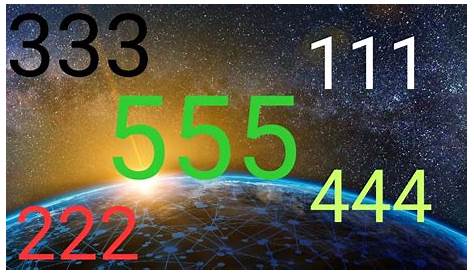 The meaning of the triple Numerology numbers - YouTube