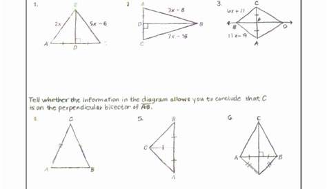 geometry points of concurrency worksheets
