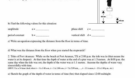 precalculus worksheets with answers
