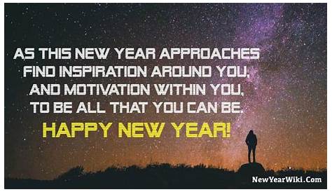 Happy New Year Inspirational Quotes 2024 - New Year Wiki