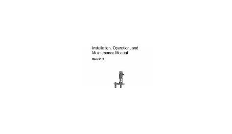 Pdf Download | Goulds Pumps 3171 - IOM User Manual (60 pages)