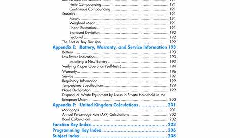 HP 12C Financial calculator User Manual | Page 10 / 211