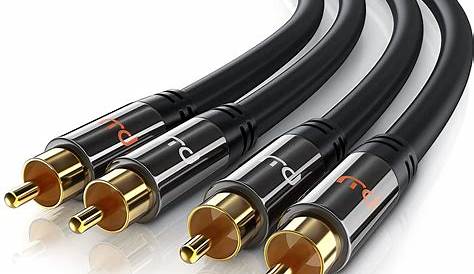 CSL-Computer RCA Audio Cable 10m - 2x RCA to 2x RCA Male Stereo Audio