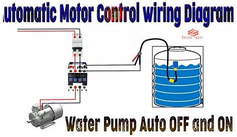 Automatic Motor Control wiring Diagram | Automatic Water Pump Control