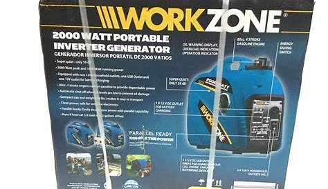 work zone generator 5276-12 manual