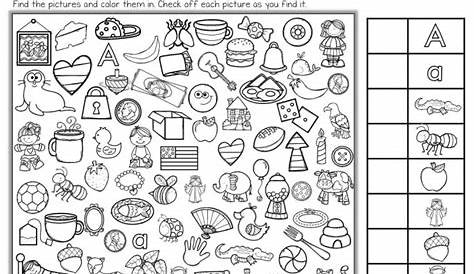 Find The Hidden Objects Worksheets | 99Worksheets