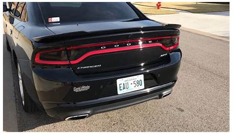 2017 Dodge Charger SXT Hellcat Spoiler Installed + Other add-ons - YouTube