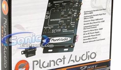 planet audio ec10b 2 way electronic crossover