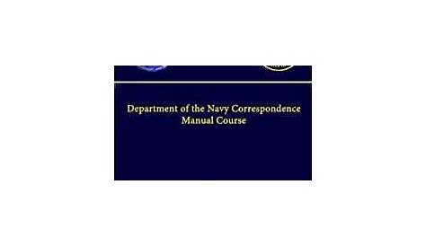 navy correspondence manual 2021 pdf