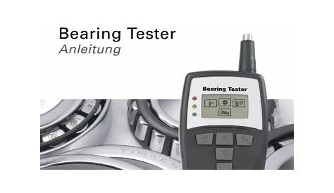 bearing tester user guide