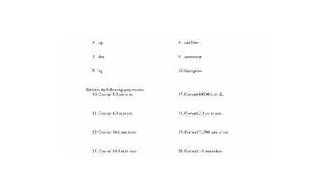 Si Units Conversion Worksheet Answer Key - Fill Online, Printable