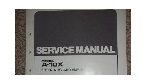 JVC Service Manual~A-10X Amplifier/Amp~Original~Repair | eBay