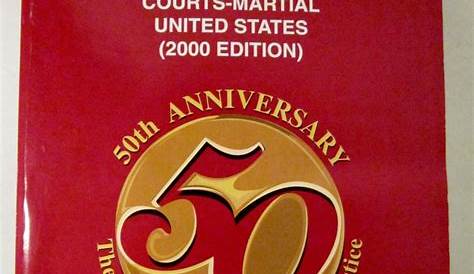 Manual for Courts Martial United States 2000 Edition Military Justice - Nonfiction