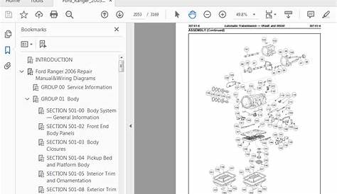Ford Ranger 2003-2006 Factory Repair Service Workshop Manual - PDF