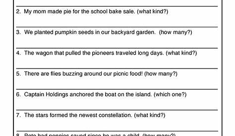 adjective worksheets for first grade