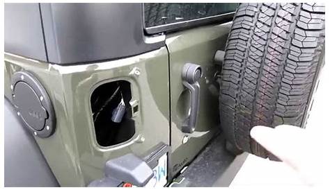 HOW TO INSTALL A GAS CAP DOOR ON A JEEP WRANGLER JK 2015 - YouTube