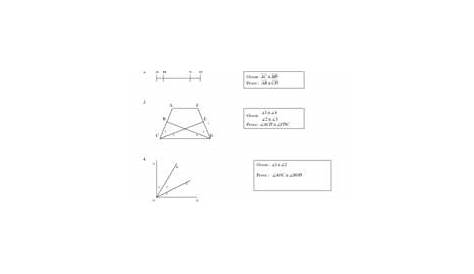 Proofs Chapter 2: Geometry Worksheet for 10th - 11th Grade | Lesson Planet