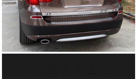 FOR BMW X3 F25 2011 2013 ABS Chrome Exterior Rear Tail Fog Lamp Light Cover Trim 2pcs Glossy NEW