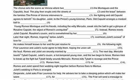 ROMEO AND JULIET worksheet - Free ESL printable worksheets made by