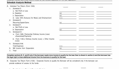 income calculation worksheets fannie mae