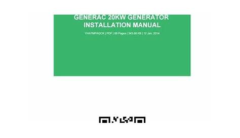 generac 22 kw installation manual