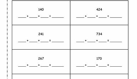3-Digit Expanded Form Subtraction (A) - Free Printable Expanded