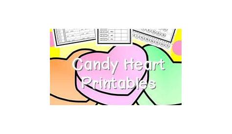 Candy Heart Printables : Valentine's Day Literacy & Math Activities