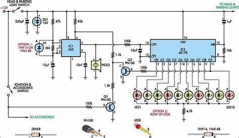Automatic Headlight Reminder Circuit Diagram