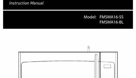 FURRION FMSMA16-SS MICROWAVE OVEN INSTRUCTION MANUAL | ManualsLib
