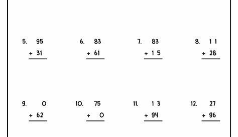 16 Best Images of Double- Digit Addition Printable Worksheets - 2nd