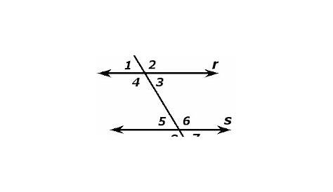 how to do transversal angles
