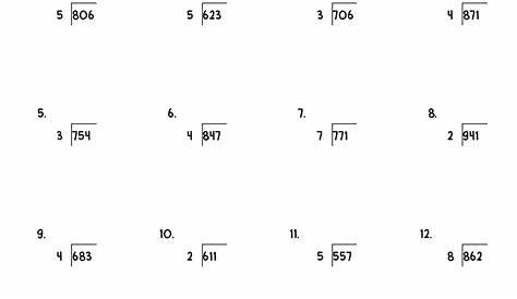 long division for 4th grade