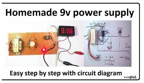 How to make 9v power supply easy at home - step by step with circuit