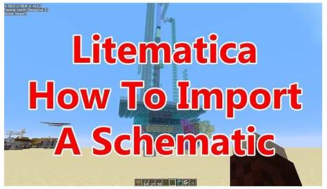 Litematica How to download and import a schematic to minecraft - A