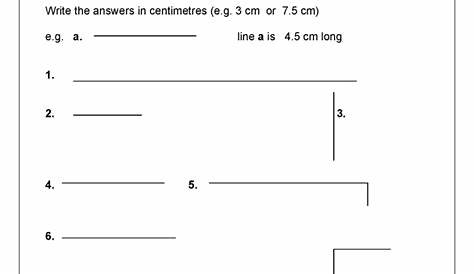 Measure To The Nearest Centimeter Worksheets