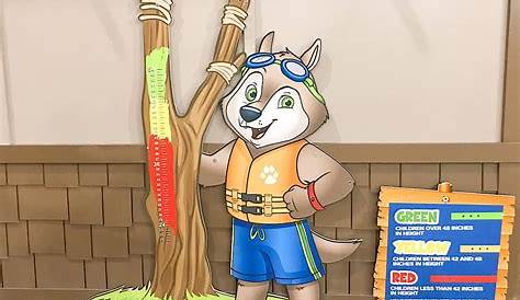 great wolf lodge height chart