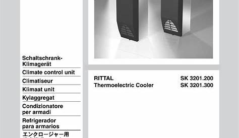 Rittal SK 3201.200, SK 3201.300 Assembly And Operating Instructions Manual | Manualzz