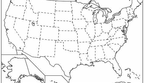 5 Best Images of Printable Map Of 50 States - 50 States Map Blank Fill
