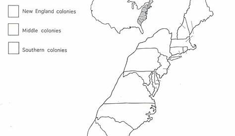 Printable Map Of The 13 Colonies With Names | Printable Maps