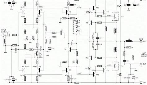 20w transistor amplifier circuit diagram
