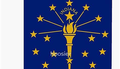 "Indiana State Flag" Sticker for Sale by hoosier | Redbubble