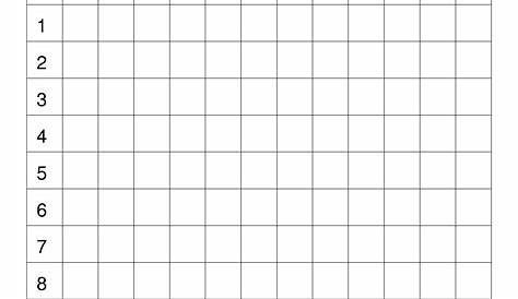 Multiplication Chart Empty | AlphabetWorksheetsFree.com