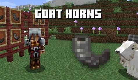 what are the goat horns for in minecraft