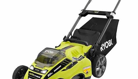 RYOBI 20-inch 40V Lithium-Ion Brushless Cordless Push Lawn Mower w/ 5.0 Ah Battery & Charg